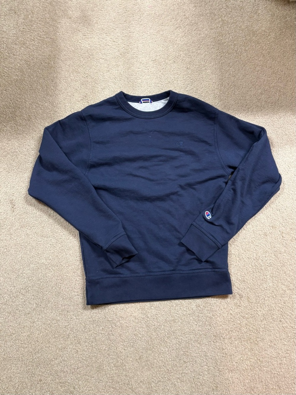 Champion Navy Blue Crewneck Sweatshirt
